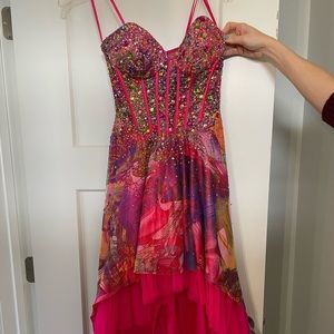 Pink Size 0 Jovani prom dress